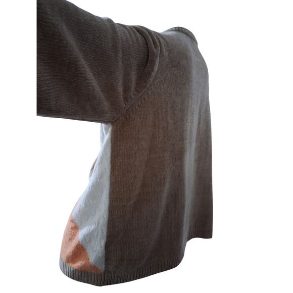 Y2k Vtg Alfred Dunner Chenille Crew Grungecore Women XL Grandpa Sweater - Picture 5 of 12